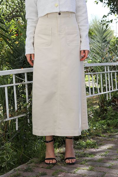 تنورة حجاب بيج