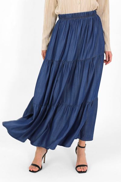 تنورة مرنة، أزرق غامق