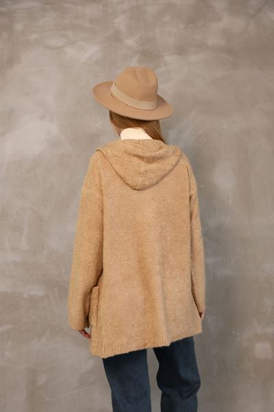 YUMUŞAK DOKULU UZUN HIRKA BEJ