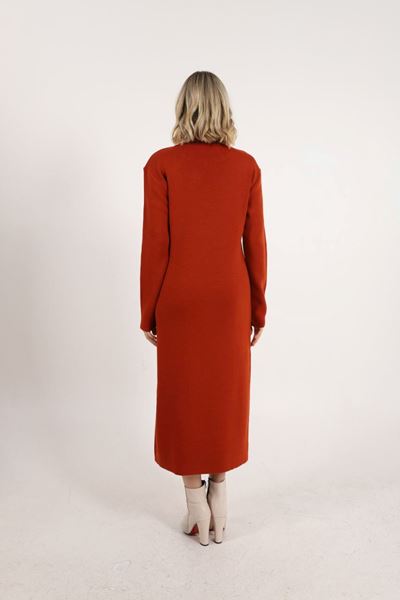 Kadın Uzun Kollu Triko Elbise -