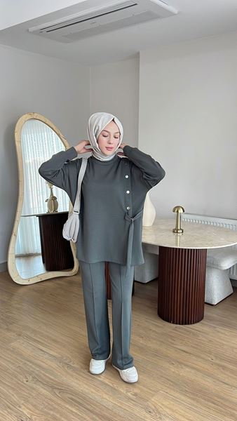 ÇIT ÇIT DETAYLI OYSHO TAKIM-YEŞİL