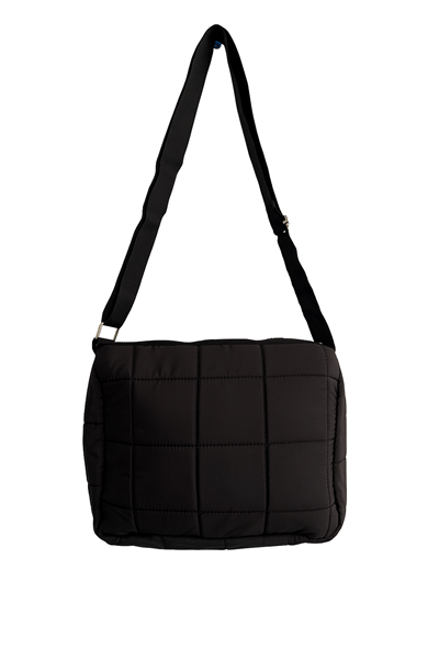 Kadın Siyah Kapitone Omuz Çantası