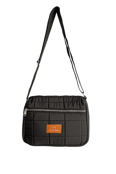 Kadın Siyah Kapitone Omuz Çantası