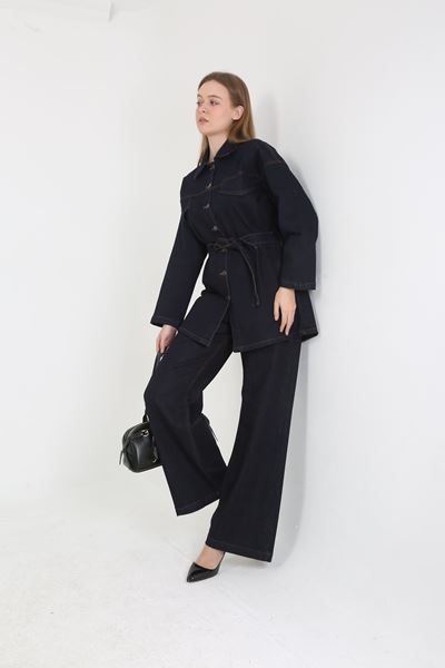 KADIN KOT TAKIM- JEAN CEKET VE PANTOLON