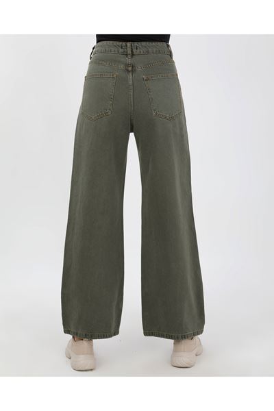 BÜYÜK BEDEN KADIN PANTOLON- YEŞİL