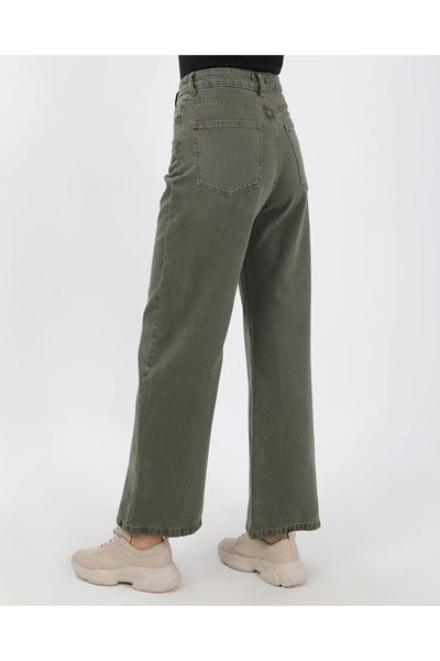 BÜYÜK BEDEN KADIN PANTOLON- YEŞİL