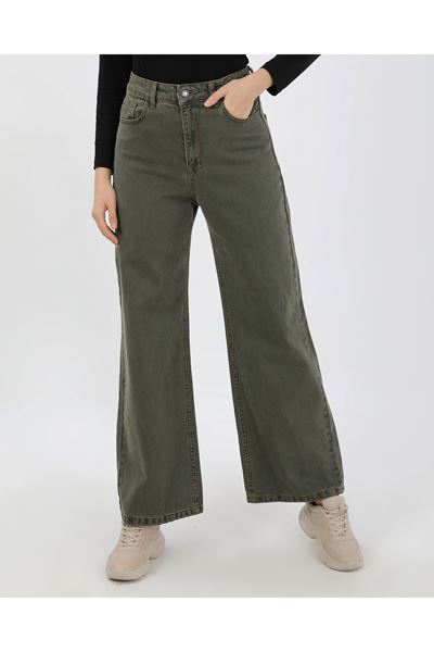 BÜYÜK BEDEN KADIN PANTOLON- YEŞİL