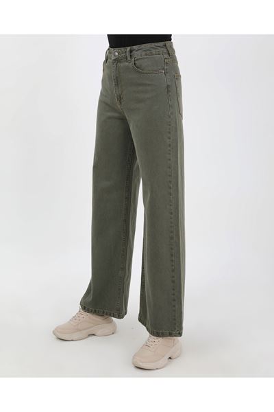 BÜYÜK BEDEN KADIN PANTOLON- YEŞİL