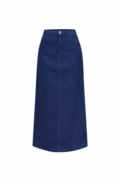 تنورة حجاب باللون الأزرق الداكن