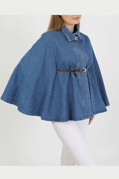 Kadın Kemerli Panço- KOT