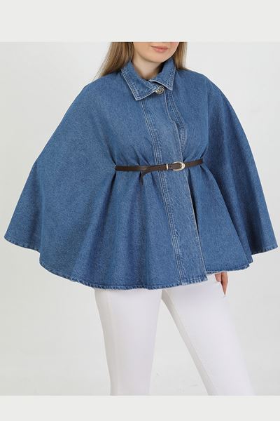 Kadın Kemerli Panço- KOT