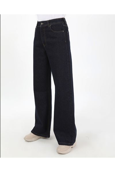 BÜYÜK BEDEN KADIN PANTOLON KOYU LACİVERT