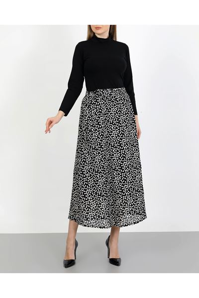 Kuşaklı Mevlana Etek Siyah