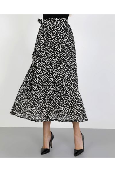 Kuşaklı Mevlana Etek Siyah