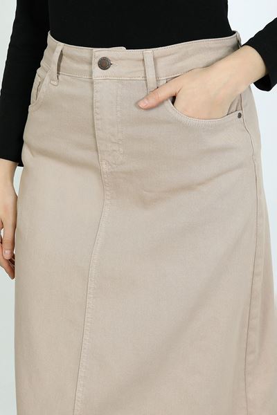 Tesettür Etek Badem