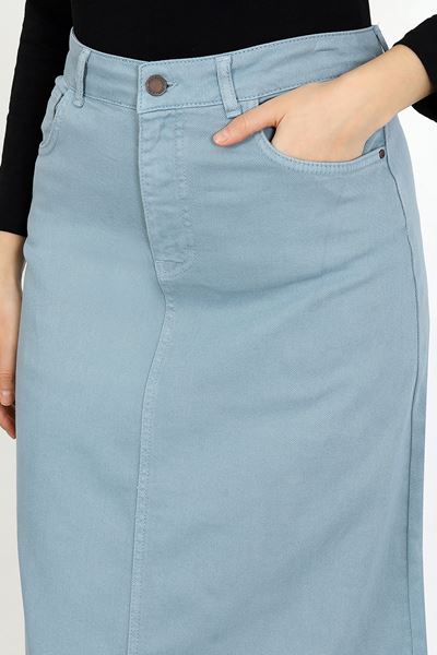 Tesettür Etek Açık Mavi