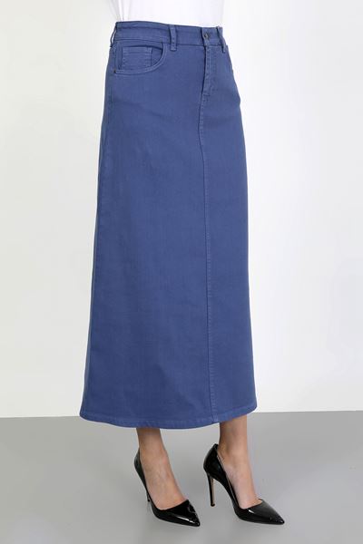 Tesettür Etek İndigo