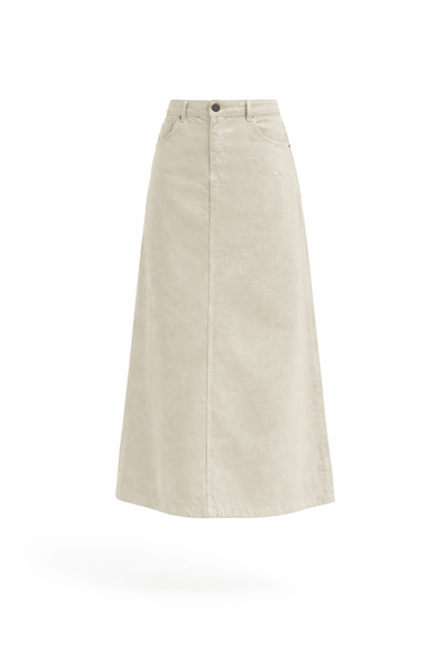 Tesettür Etek Ekru-485