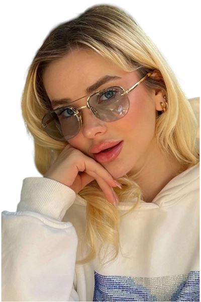 İnce Metal Çerçeve Hafif Klasik Güneş Gözlüğü