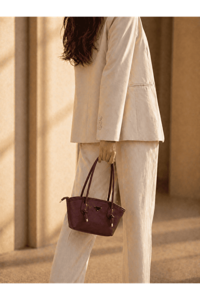 Mini Şık Omuz Çantası – Günlük Kullanım- KIRMIZI