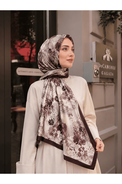 Kahve Ton Geçişli Şal