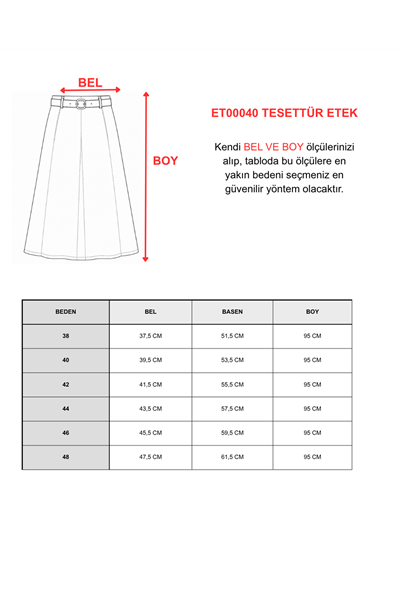 Arua Paneled Denim Skirt - Light Blue