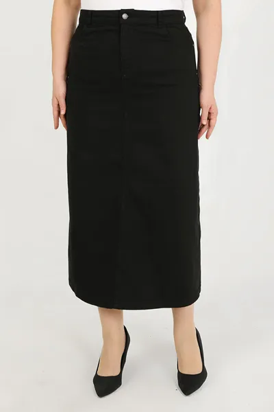 Plus Size Modest Skirt – Navy Blue