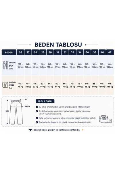 ERKEK KOT PANTOLON