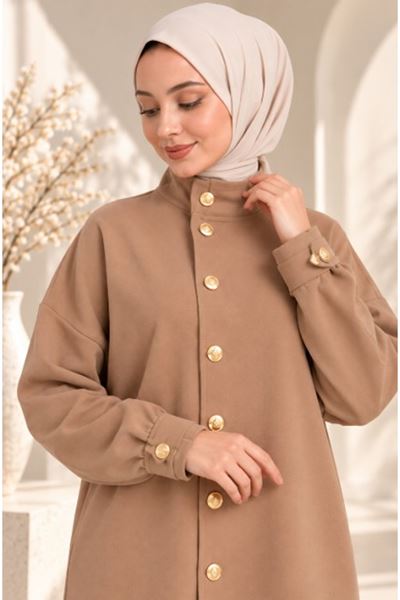 HAKİM YAKA SCUBA TAKIM Camel