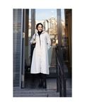 hooded jacket, ecru coat