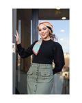 تنورة حجاب كاكي مع أزرار وجيوب
