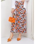 Viscose Combed Cotton Skirt Orange