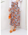 Viscose Combed Cotton Skirt Orange