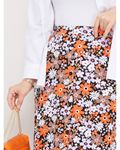 Viscose Combed Cotton Skirt Orange