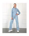 Butterfly Embroidered Jacket-blue