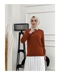Knit Sweater – Brick