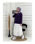 Knit Sweater – Plum