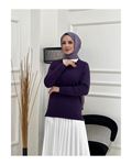 Knit Sweater – Plum