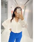 Oversized Loose Shirt – White