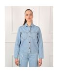Butterfly Embroidered Jacket-blue