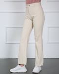 Natural Fabric Trousers Beige