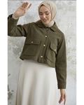 SHORT POCKET CACHET COAT Khaki