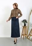 Denim Dark Blue with Pocket Details