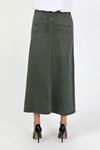 Natural Fabric Star Rivet Denim Skirt Light Blue