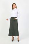 Natural Fabric Star Rivet Denim Skirt Light Blue