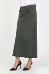 Natural Fabric Star Rivet Denim Skirt Light Blue