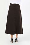 Black High Waist Denim Skirt