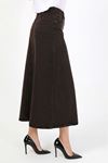 Black High Waist Denim Skirt