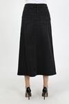 Natural Fabric Star Rivet Denim Skirt Black