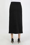 Buttoned, Gusseted, Pocketed Hijab Skirt, Black
